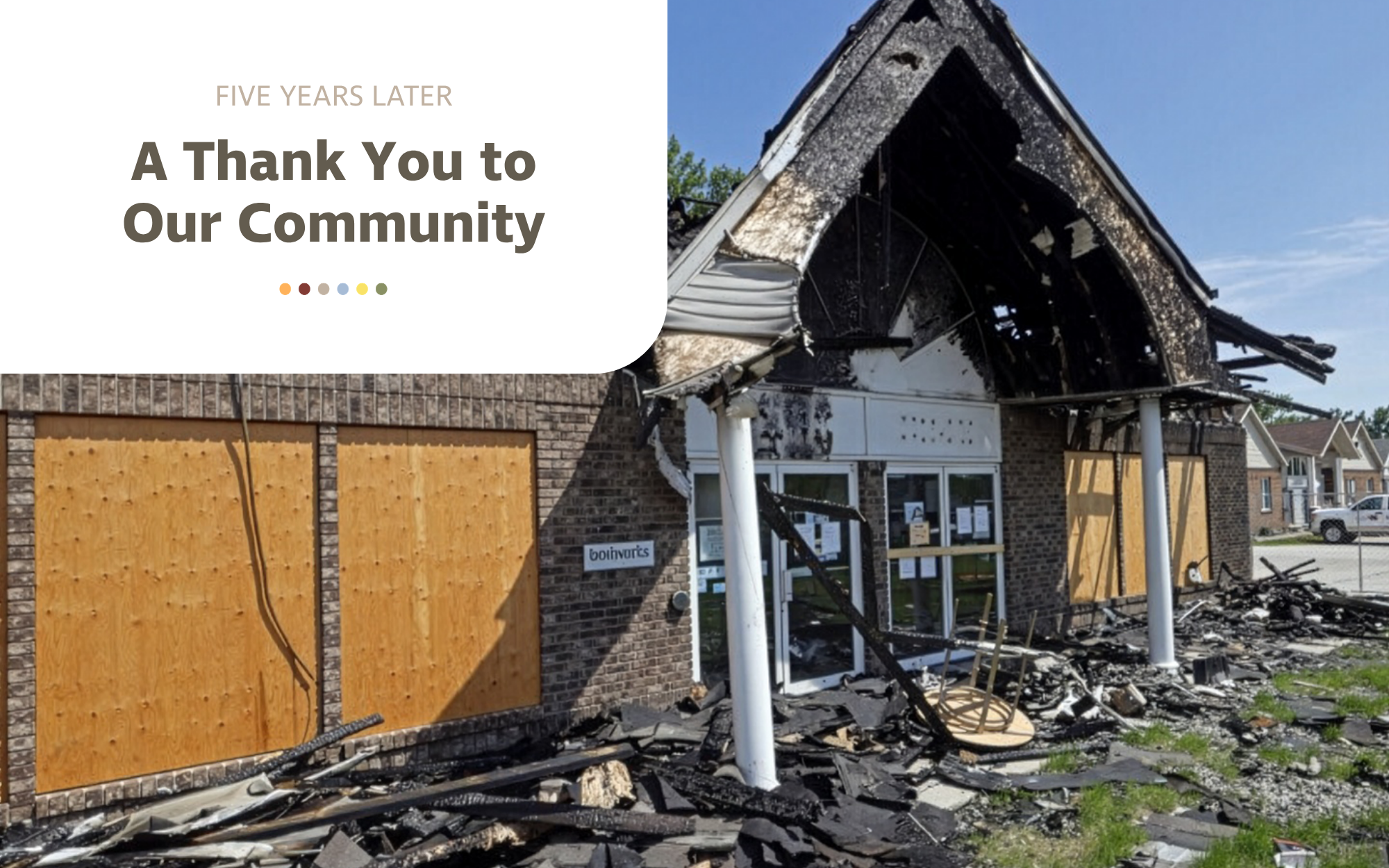 Five Years Later: A Thank You to Our Community